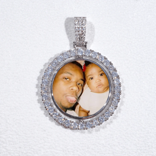 3D Spinning 2-Faced Custom Picture Pendant