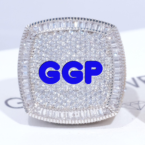 CUSTOM LETTER 3D ICED RING