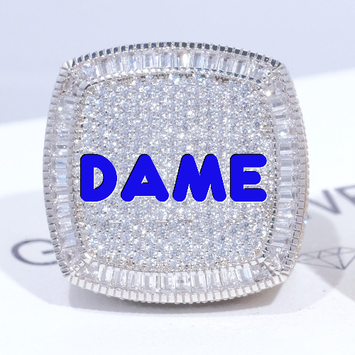 CUSTOM LETTER 3D ICED RING