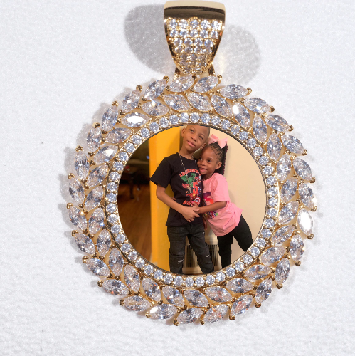 Large 3D Wheat Ear Custom Picture Pendant