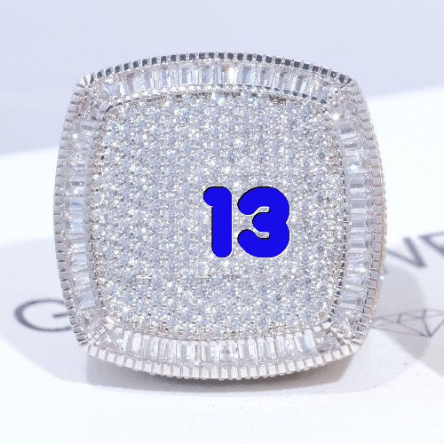 CUSTOM LETTER 3D ICED RING