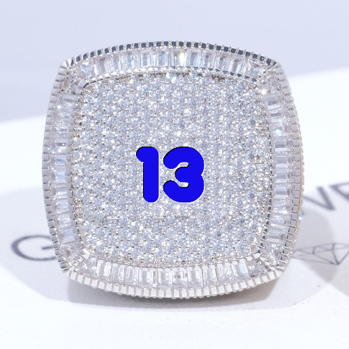CUSTOM LETTER 3D ICED RING