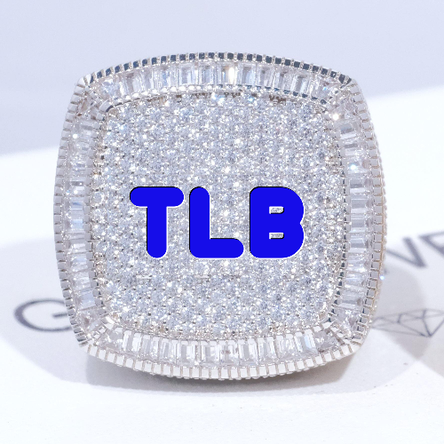 CUSTOM LETTER 3D ICED RING