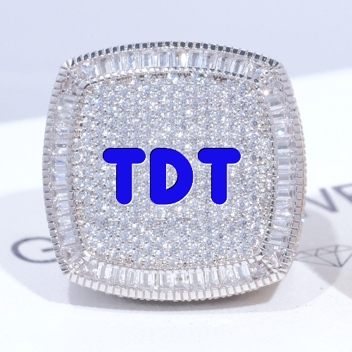 CUSTOM LETTER 3D ICED RING