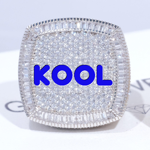 CUSTOM LETTER 3D ICED RING
