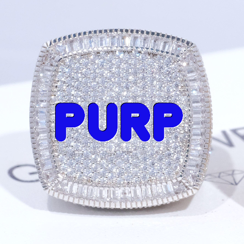 CUSTOM LETTER 3D ICED RING