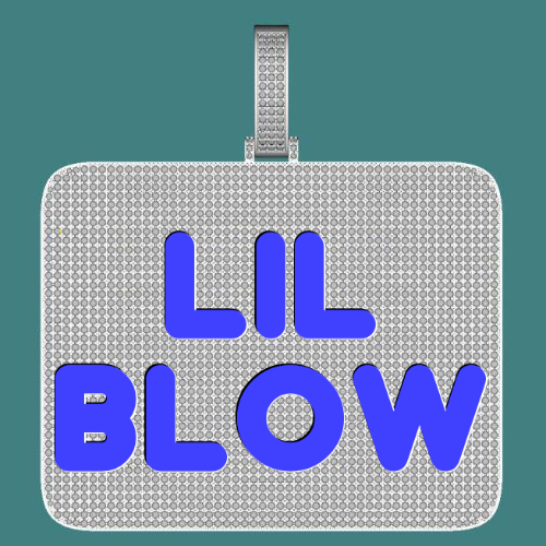 CUSTOM LETTER NECKLACE 3D BIG SQUARE