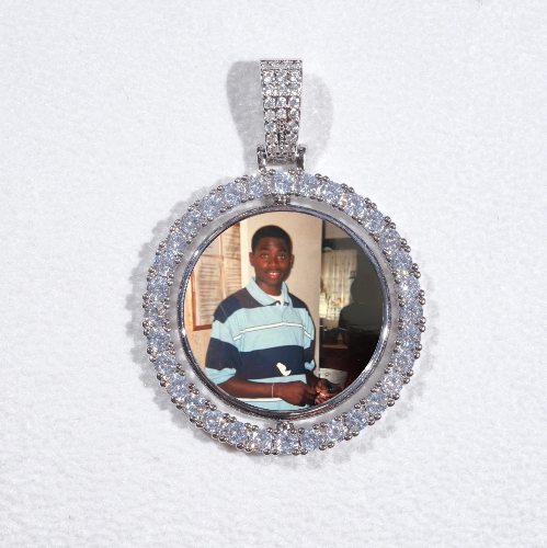 3D Spinning 2-Faced Custom Picture Pendant