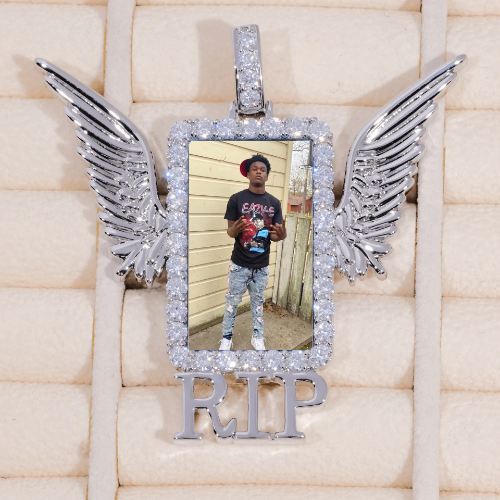 RIP WING 3D CUSTOM PICTURE PENDANT