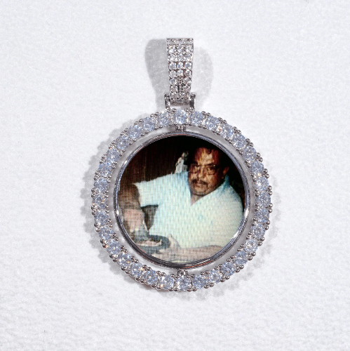 3D Spinning 2-Faced Custom Picture Pendant