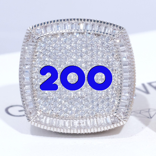 CUSTOM LETTER 3D ICED RING