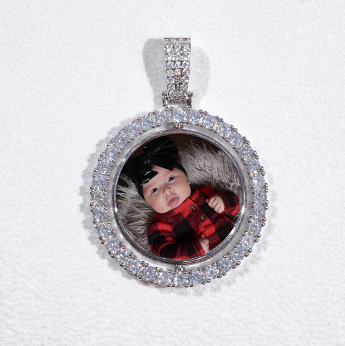 3D Spinning 2-Faced Custom Picture Pendant