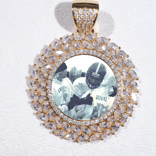 Large 3D Wheat Ear Custom Picture Pendant