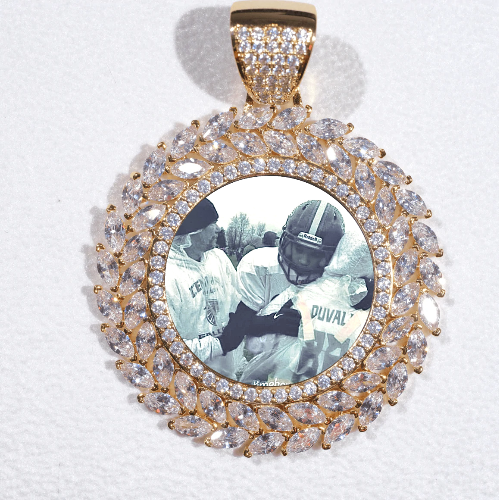 Large 3D Wheat Ear Custom Picture Pendant