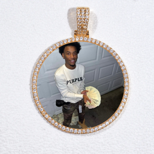 MEDIUM 3D CIRCLE CUSTOM PICTURE PENDANT