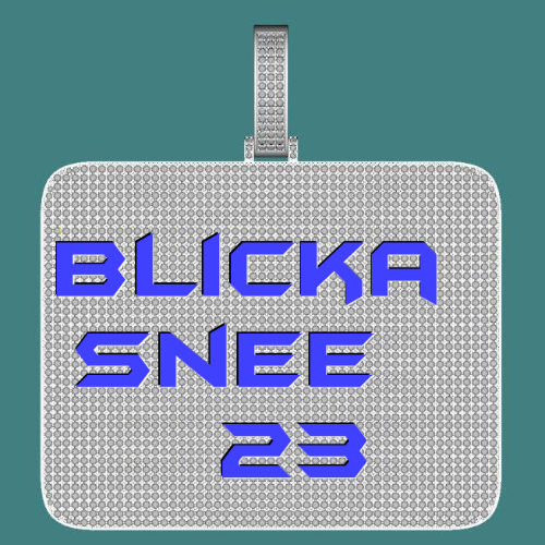 CUSTOM LETTER NECKLACE 3D BIG SQUARE