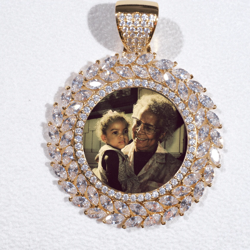 Large 3D Wheat Ear Custom Picture Pendant