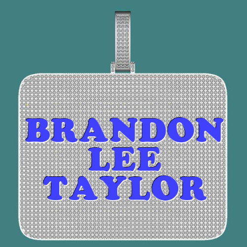 CUSTOM LETTER NECKLACE 3D BIG SQUARE