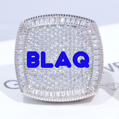 CUSTOM LETTER 3D ICED RING