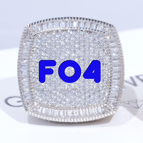 CUSTOM LETTER 3D ICED RING