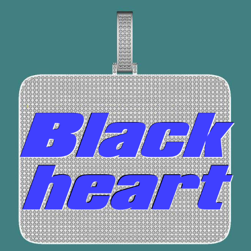 CUSTOM LETTER NECKLACE 3D BIG SQUARE