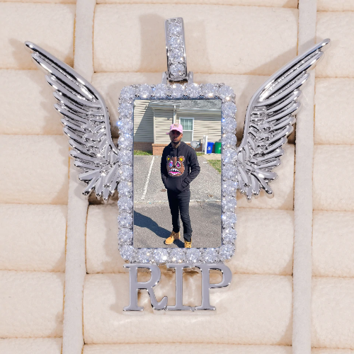 RIP WING 3D CUSTOM PICTURE PENDANT