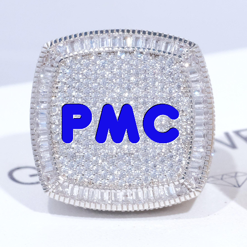CUSTOM LETTER 3D ICED RING