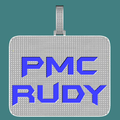 CUSTOM LETTER NECKLACE 3D BIG SQUARE