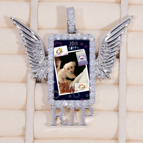 RIP WING 3D CUSTOM PICTURE PENDANT