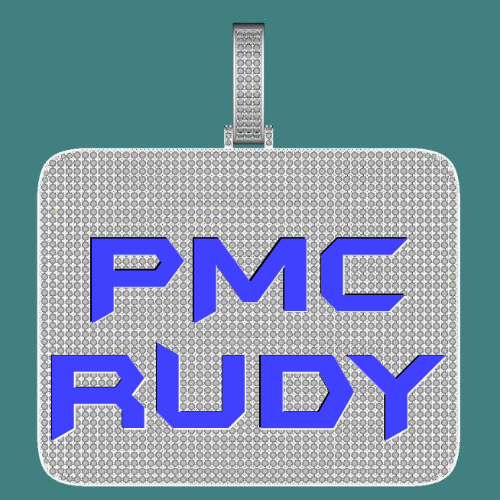 CUSTOM LETTER NECKLACE 3D BIG SQUARE