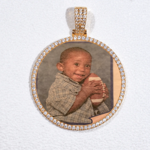 MEDIUM 3D CIRCLE CUSTOM PICTURE PENDANT