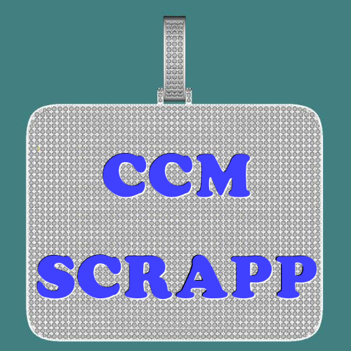 CUSTOM LETTER NECKLACE 3D BIG SQUARE