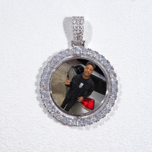 3D Spinning 2-Faced Custom Picture Pendant