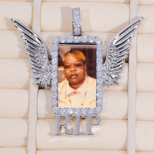 RIP WING 3D CUSTOM PICTURE PENDANT