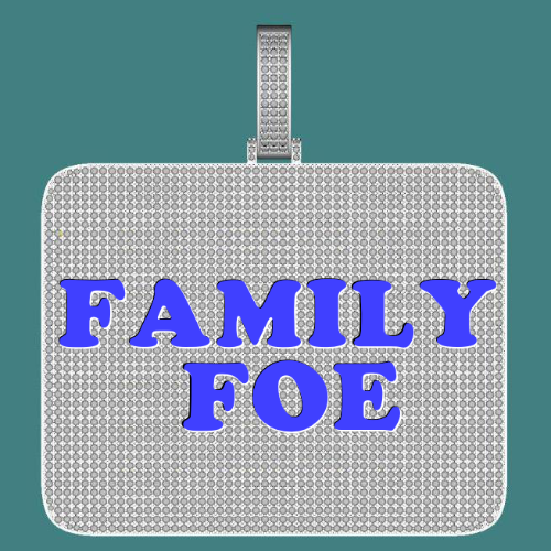CUSTOM LETTER NECKLACE 3D BIG SQUARE