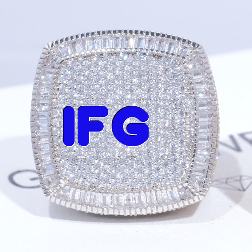 CUSTOM LETTER 3D ICED RING