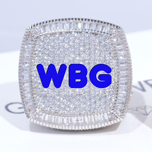 CUSTOM LETTER 3D ICED RING