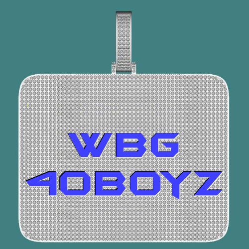 CUSTOM LETTER NECKLACE 3D BIG SQUARE