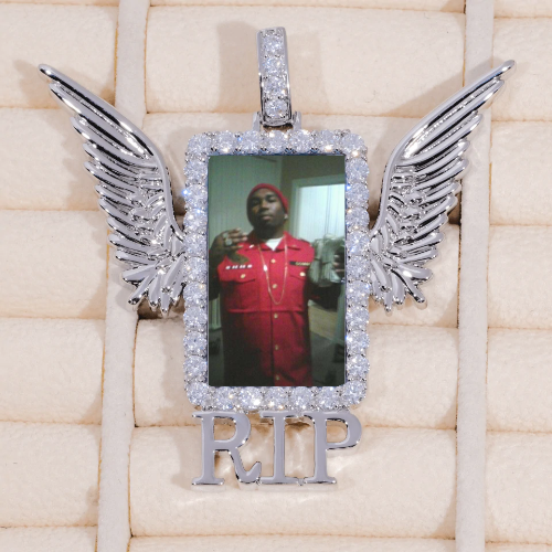 RIP WING 3D CUSTOM PICTURE PENDANT