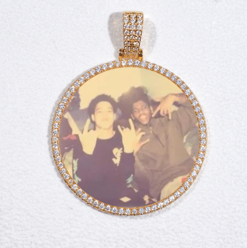 MEDIUM 3D CIRCLE CUSTOM PICTURE PENDANT