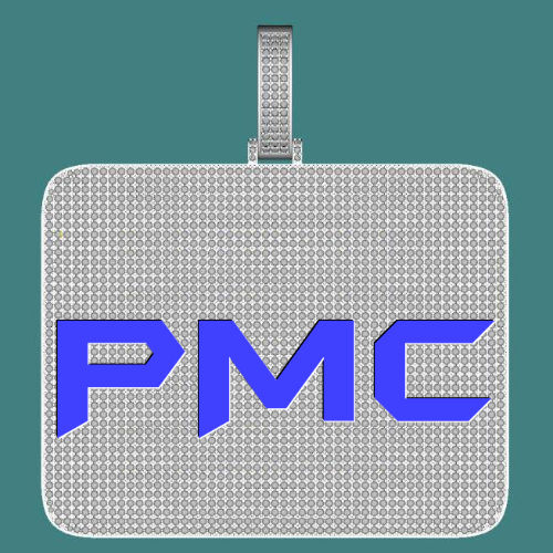CUSTOM LETTER NECKLACE 3D BIG SQUARE