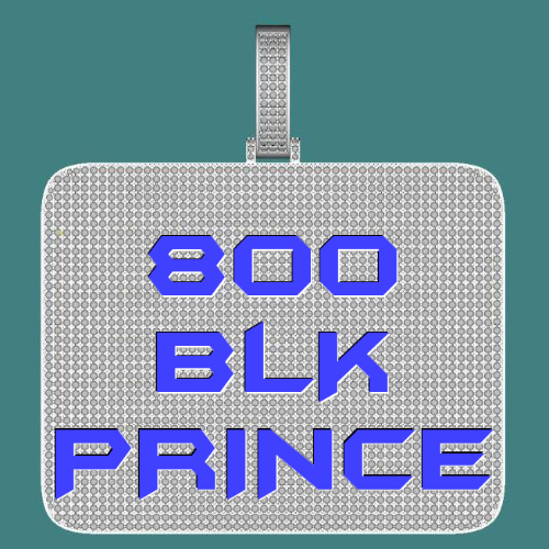 CUSTOM LETTER NECKLACE 3D BIG SQUARE