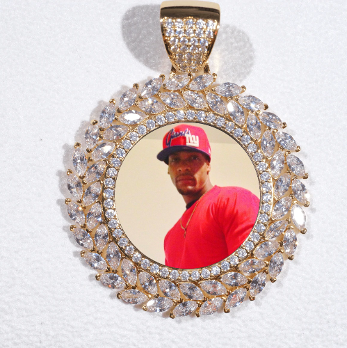 Large 3D Wheat Ear Custom Picture Pendant