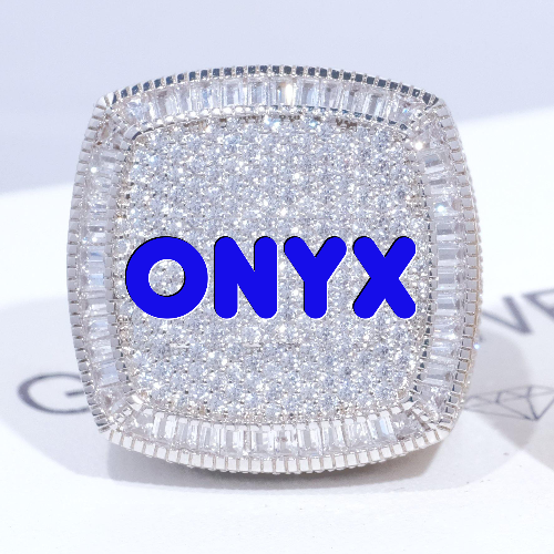 CUSTOM LETTER 3D ICED RING