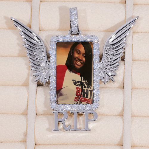 RIP WING 3D CUSTOM PICTURE PENDANT