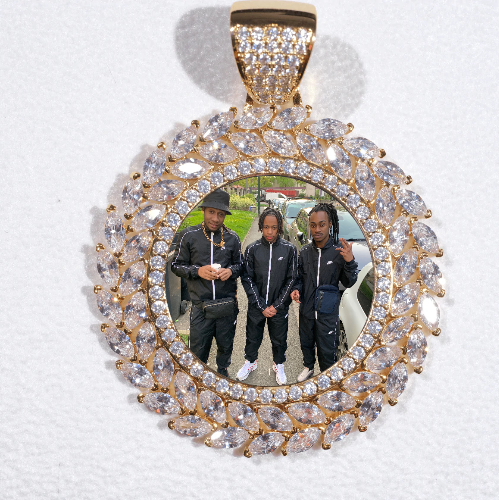 Large 3D Wheat Ear Custom Picture Pendant