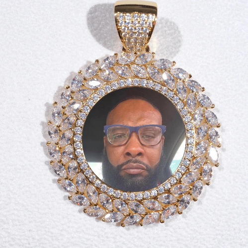 Large 3D Wheat Ear Custom Picture Pendant