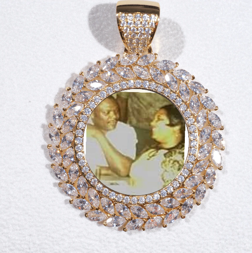 Large 3D Wheat Ear Custom Picture Pendant