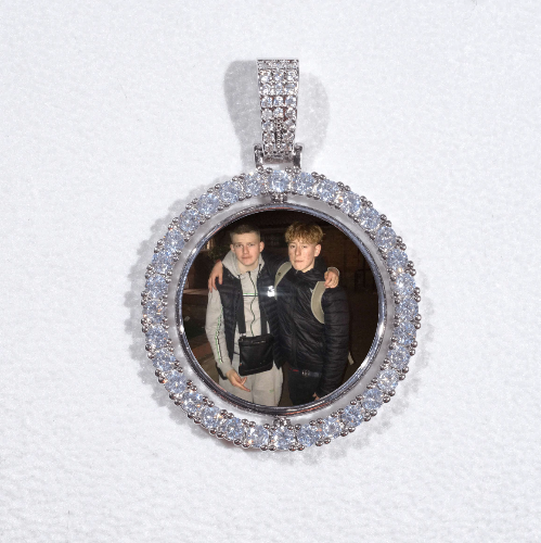 3D Spinning 2-Faced Custom Picture Pendant