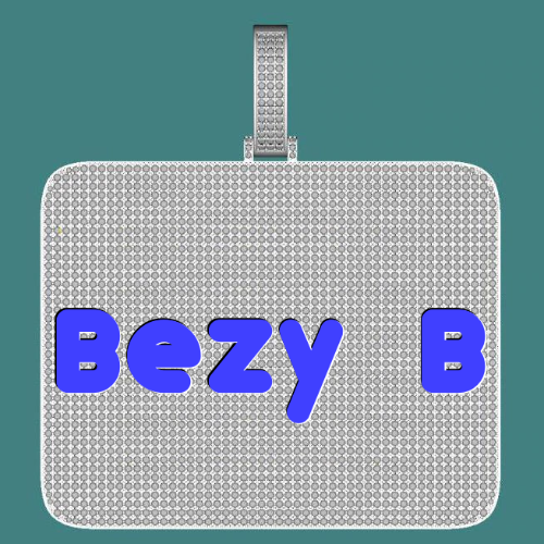 CUSTOM LETTER NECKLACE 3D BIG SQUARE